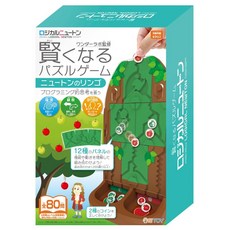 Hanayama 小小科學家系列 牛頓的蘋果 12種面板組合 內含20個蘋果幣和貼紙, 1盒, 12片