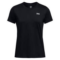 Under Armour 安德瑪 女款 Tech Solid 短T Shirt 1384231-001, 黑色