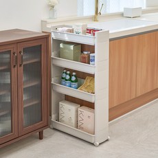 Changsin Living 昌信生活 4層可移動置物邊架, 灰色, 1個