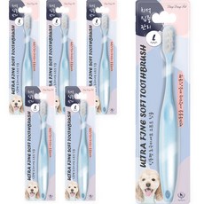 DING DONG PET 寵物軟牙刷 L號, 藍色, 6個