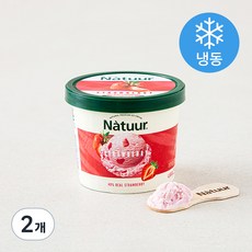 나뚜루 스트로베리 컵 아이스크림 (냉동), 100ml, 1개입, 2개