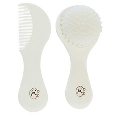 Blissbebe 幼兒梳子2件組, 適合0個月以上的寶寶, 白色小熊, 1組