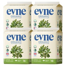 evne Organic優質衛生棉, 4包, 中型(25cm), 16片