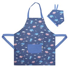 The Happy 兒童用按扣式圍裙頭巾組 02 恐龍