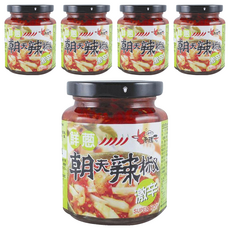 老騾子 鮮蔥朝天辣椒 台灣本土食材調製 低油低鹽 高溫殺菌, 240g, 5罐