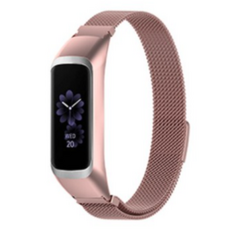 LuA lovel Galaxy Fit2 米蘭尼斯磁吸金屬錶帶, 粉色
