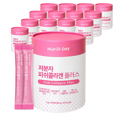 뉴트리디데이 저분자 피쉬콜라겐 플러스, 180g, 14개