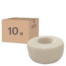 RISHON 運動繃帶/聚酯纖維 白色, 10捲