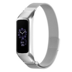 루아러블 갤럭시 핏2 밀레니즈 자석 마그네틱 메탈 스트랩, 실버, 1개