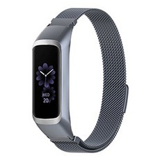 LuA lovel Galaxy Fit2 米蘭尼斯磁吸金屬錶帶, 灰色
