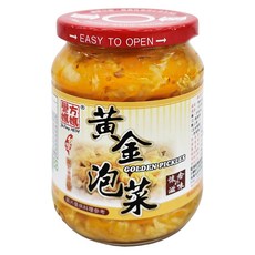 譽方媽媽 黃金泡菜 直接食用辣脆爽口 開胃良品, 360g, 1罐
