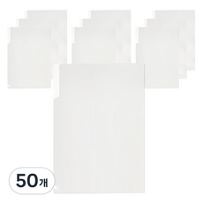 모닝글로리 서류 보관 PP 라이트 홀더 클리어파일 A4, 투명, 50개