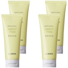 더샘 바디앤소울 스윗 타이 바디 스크럽 과일향, 4개, 200ml
