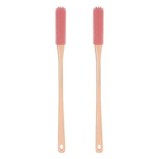 導米足刷 1支, 2個, 1入, 粉色