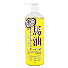Loshi 樂絲 保水潤澤馬油身體乳液 485ml, 大容量壓頭設計 滋潤乾燥粗糙肌膚, 1瓶