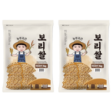 농부곡간 미국산 보리쌀, 1kg, 2개