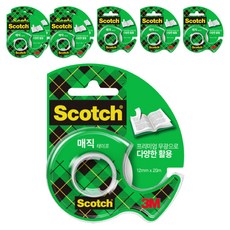 3M Scotch 神奇膠帶臺 12mm x 20m 810D, 半透明, 8個