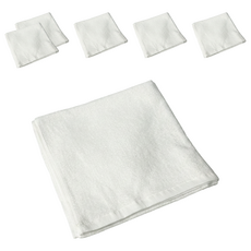 LIFE 來福牌 剪絨小浴巾 精梳棉 BS02929, 白色, 6個