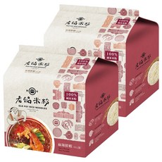 老鍋米粉 麻辣鮮蝦風味湯米粉 4入裝, 60g, 4包, 2袋