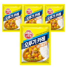 오뚜기 카레 (약간매운맛) 1kg, 4개