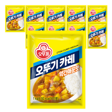 오뚜기 카레 약간매운맛, 1kg, 10개