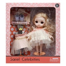 Sariel Celebrities 球體關節娃娃, 1組, 16cm, 貝兒 多色