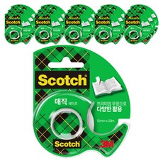 쓰리엠 스카치 매직 테이프 디스펜서 12mm x 20m 810D, 반투명, 16개