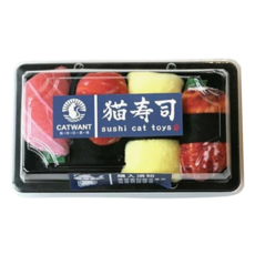 CATWANT 貓咪旺農場 綜合壽司 貓咪玩具 貓薄荷 四入, 木天蓼, 1盒