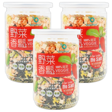 BabyBest 貝比斯特 寶寶香鬆, 兒童營養蔬菜風味, 100%蔬菜, 無鹽, 45g, 3罐
