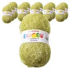 연일섬유 웰빙 수세미 뜨개실, 86 오이피클, 12개