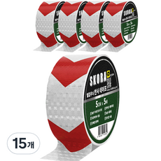 Skora 高亮度反光膠帶, 15個, 銀紅色