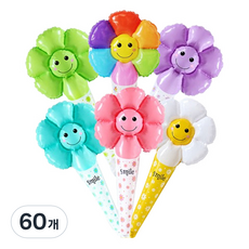 Maket Gamseong 雛菊氣球棒, 混色, 60個