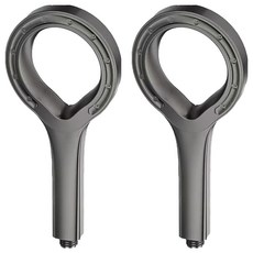 Winprice Handyflower精緻輕量型淋浴蓮蓬頭, 灰色, 2個