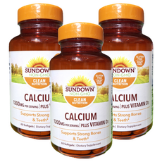 SUNDOWN NATURALS 日落恩賜 液態鈣plus D3軟膠囊, 非基改原料, 60粒, 156g, 3瓶