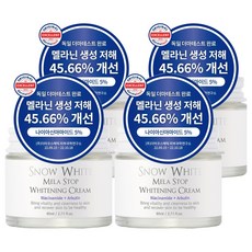 Beauty Recipe Mela Stop菸鹼醯胺&熊果素亮白霜, 80ml, 4罐