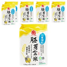 義美 花東種穀米胚芽金米, 1.5kg, 6包