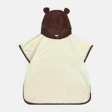 JumpingChickpea 幼兒款小熊連帽沙灘浴袍