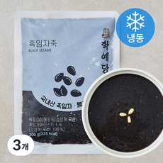 학예당 흑임자죽 (냉동), 300g, 3개