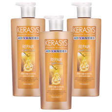KERASYS 深層修護安瓶護髮乳, 600ml, 3瓶