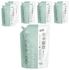 참그린 순수발효 식물 설거지 주방세제 리필, 1.2L, 6개