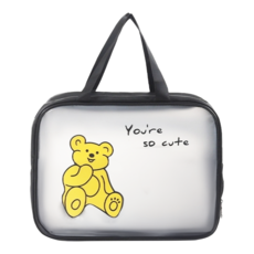 德利生活 洗漱收納袋, 黑色