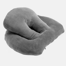 Simple Line 雙面考生辦公室午睡手臂枕, 灰色