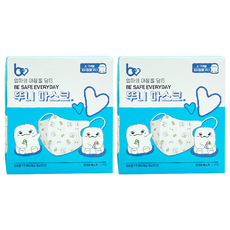 BYOORABYOO Ttuni 口罩 4-7歲用, 50枚入, 2個, 棉花糖Ttuni