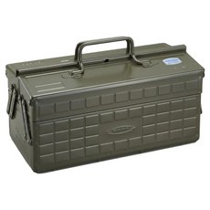 TOYO STEEL 東洋鋼鐵 鋼製雙層手提兩段式收納箱 ST-350 日本製造, 2.6kg, 1個