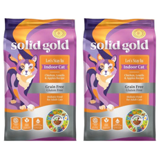 solid gold 素力高 宅宅貓吃雞 室內化毛天然貓糧 3lb, 1.36kg, 2袋, 化毛雞肉