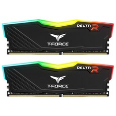 TEAMGROUP 十銓 T-FORCE Delta 炫光RGB系列 桌上型記憶體, 全幅式120°超廣角發光, DDR4-3600, 2個