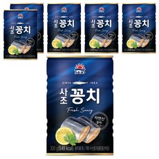 사조 꽁치 통조림, 300g, 6개