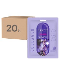 JIGOTT 鎖水保濕安瓶面膜 膠原蛋白 Q彈 韓國熱銷, 1片, 20片