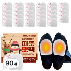 리빙공식 부착형 발난로 따뜻 핫팩 29.9g 2p, 90개