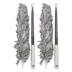 U-mop 伸縮除塵撢 最長250cm PP+細纖維+不鏽鋼, 灰色, 2個